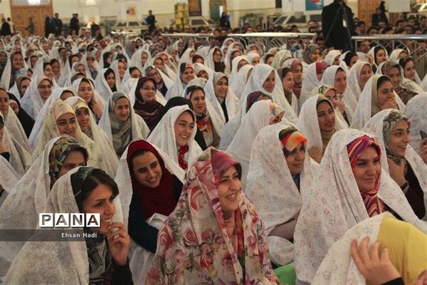 جشن ازدواج دانشجوئی بانام (همسفر تا بهشت) درحرم مطهر رضوی