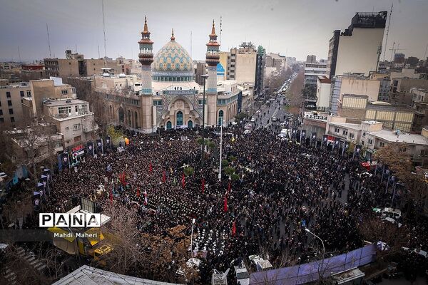 راهپیمایی دانشجویان تهران در پی شهادت سپهبد قاسم سلیمانی