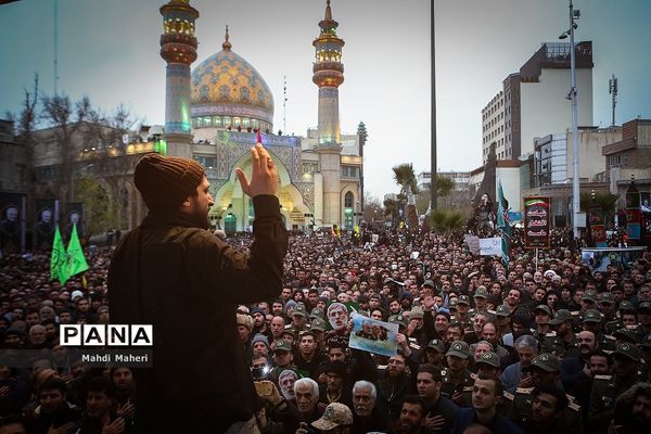 راهپیمایی دانشجویان تهران در پی شهادت سپهبد قاسم سلیمانی