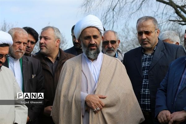 آیین کلنگ زنی احداث بنای جدید امام زاده چهارکوه شهرستان کردکوی