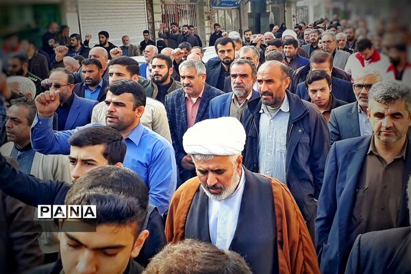 تظاهرات  پرشور مردم گلستان در پی خبر شهادت سردار قاسم سلیمانی