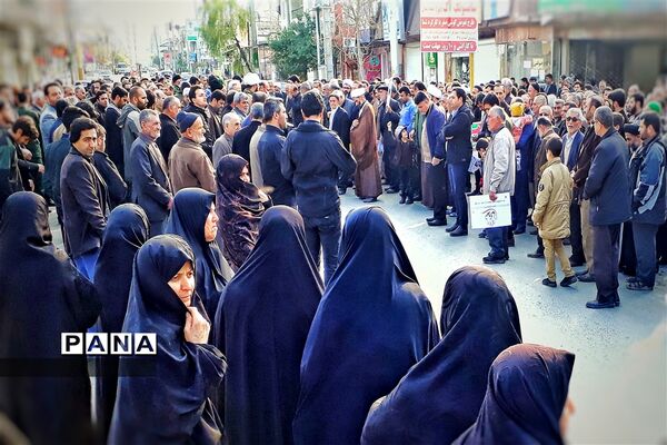 تظاهرات  پرشور مردم گلستان در پی خبر شهادت سردار قاسم سلیمانی