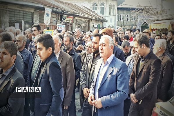 تظاهرات  پرشور مردم گلستان در پی خبر شهادت سردار قاسم سلیمانی