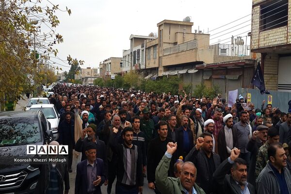 راهپیمایی ضد آمریکایی - صهیونیستی مردم شهرستان کازرون