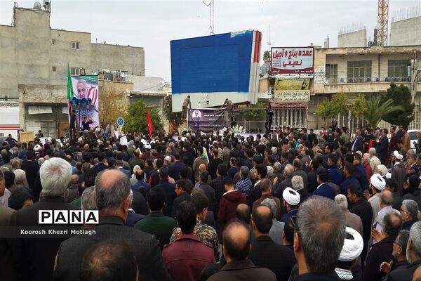 راهپیمایی ضد آمریکایی - صهیونیستی مردم شهرستان کازرون