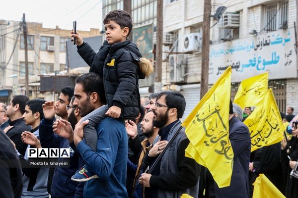 گردهمایی و عزاداری مردم آبادان به‌مناسبت شهادت سردار قاسم سلیمانی