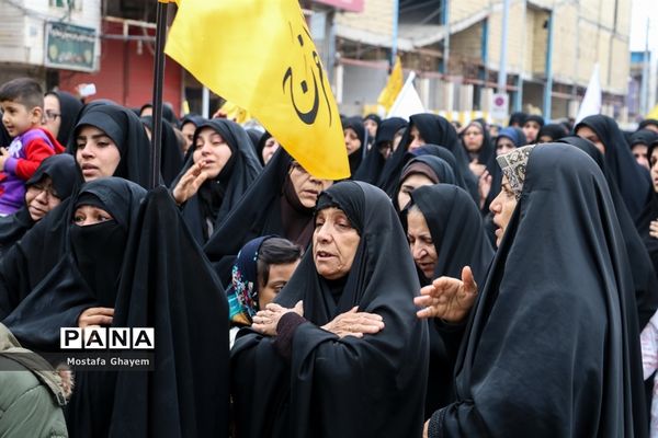 گردهمایی و عزاداری مردم آبادان به‌مناسبت شهادت سردار قاسم سلیمانی