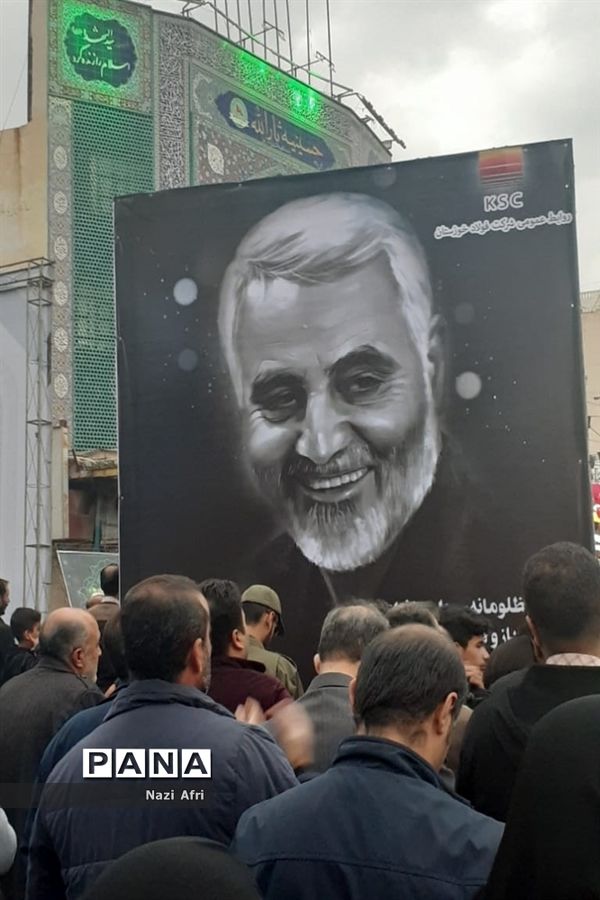 تجمع و سوگواری مردم اهواز به مناسبت شهادت سردار سلیمانی