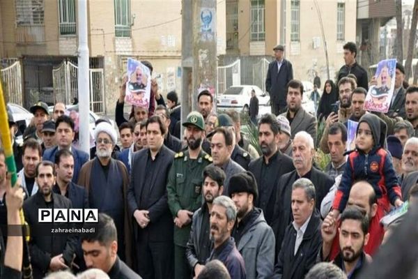 راهپیمایی  مردم شهرستان ملارد به مناسبت  شهادت سردار قاسم سلیمانی