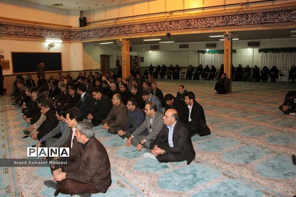 سوگواری فرهنگیان اداره‌کل آموزش و پرورش فارس به مناسبت شهادت سردار شهید حاج قاسم سلیمانی