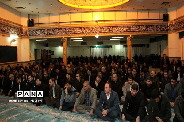 سوگواری فرهنگیان اداره‌کل آموزش و پرورش فارس به مناسبت شهادت سردار شهید حاج قاسم سلیمانی