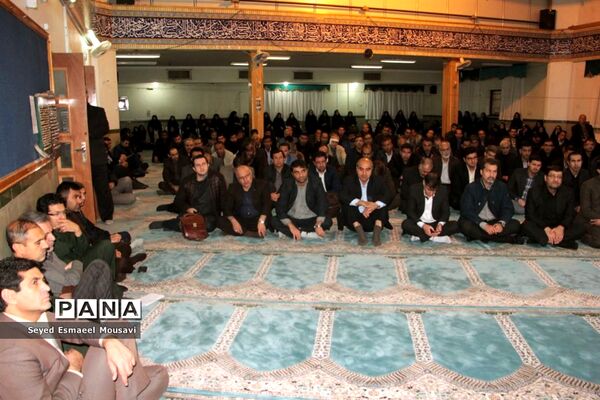 سوگواری فرهنگیان اداره‌کل آموزش و پرورش فارس به مناسبت شهادت سردار شهید حاج قاسم سلیمانی