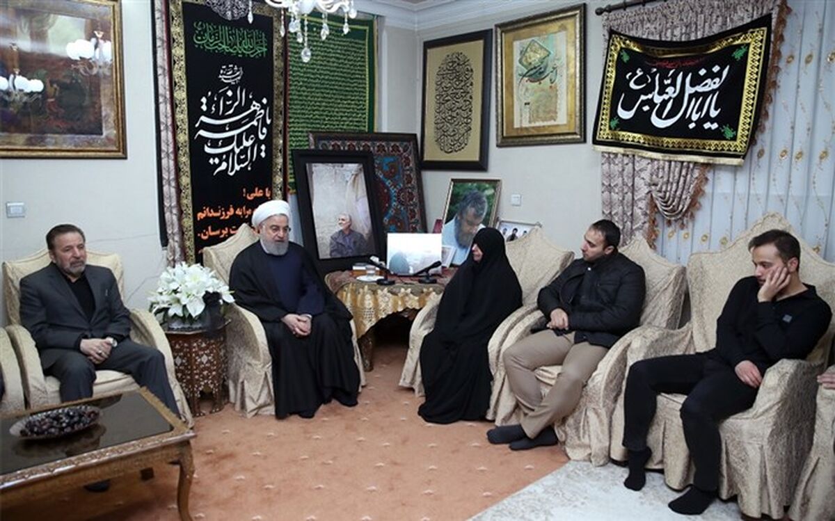 رئیس جمهور در دیدار با خانواده سپهبد سلیمانی: آمریکایی‌ها خطای بزرگی مرتکب شدند