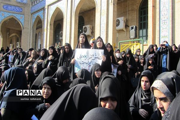 سوگواری مردم کرمانشاه در  پی شهادت سردار سپهبد قاسم سلیمانی