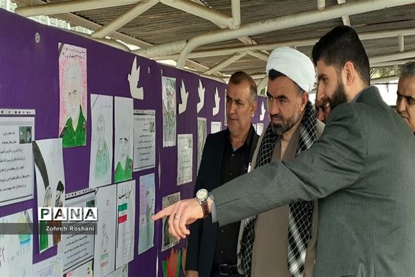 برپایی  کارگاه مهارتی آشنایی با سردار شهید قاسم سلیمانی در دبستان دخترانه اروند ناحیه ۲ اهواز