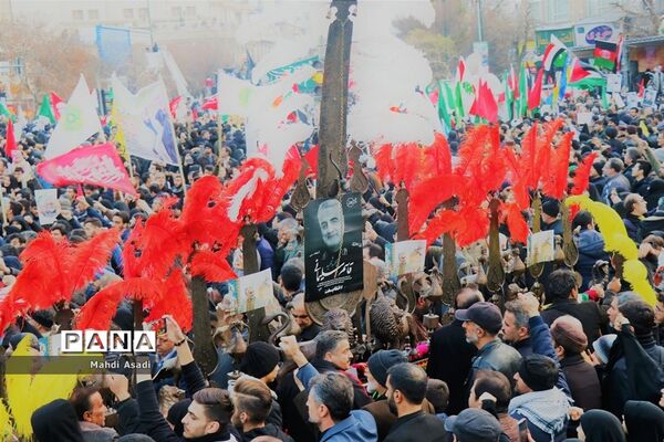 مراسم تشییع پیکر مطهر سپهبد شهید قاسم سلیمانی در مشهد مقدس