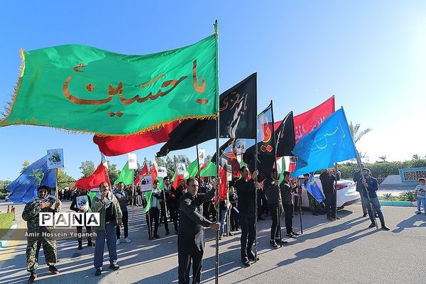 مراسم بزرگداشت شهید حاج قاسم سلیمانی و شهید ابو مهدی المهندس در جزیره کیش