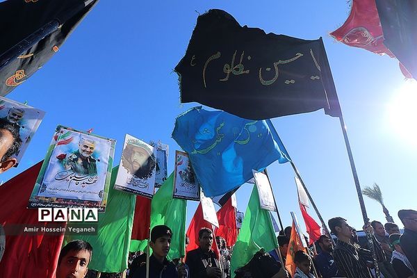 مراسم بزرگداشت شهید حاج قاسم سلیمانی و شهید ابو مهدی المهندس در جزیره کیش