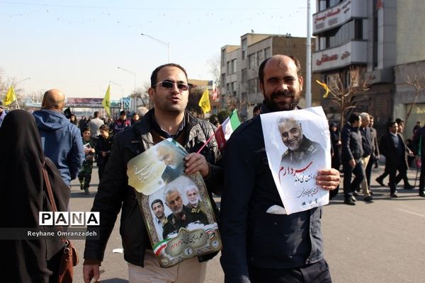 مراسم تشیع پیکر شهید سپهبد قاسم سلیمانی و شهیدان همراهش