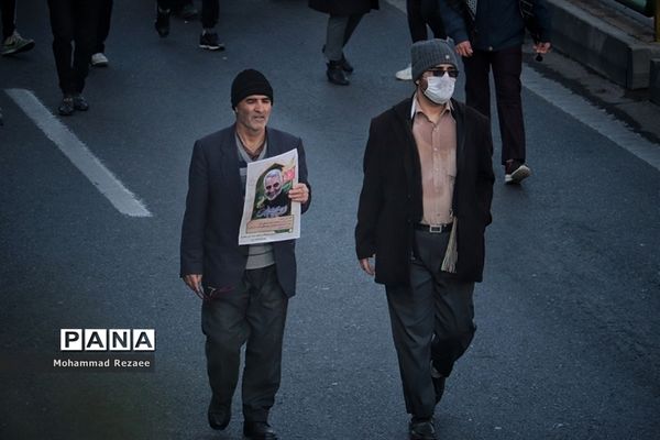 مراسم تشیع پیکر شهید سپهبد قاسم سلیمانی و شهیدان همراهش