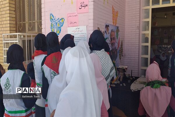 برگزاری مراسم گرامیداشت شهادت سردارحاج قاسم سلیمانی دردبستان فضیلت حمیدیه