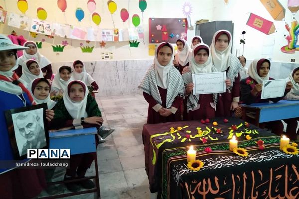 گرامیداشت سردار دلها، شهید حاج قاسم سلیمانی در مدارس نی ریز