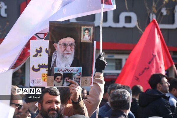 مراسم سوگواری شهادت سردار سلیمانی در همدان