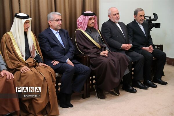 دیدار امیر قطر و هیئت همراه با رهبر معظم انقلاب اسلامی