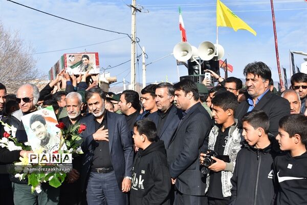 تشییع پیکر شهید سانحه هوایی تهران در بهاباد