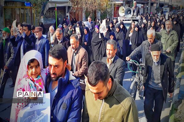 راهپیمایی در حمایت از اقتدار و صلابت نظام مقدس جمهوری اسلامی