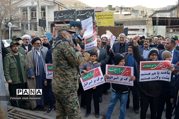 حضور مردم  فیروزکوه درراهپیمایی دفاع از ولایت فقیه و تکریم شهدای مقاومت