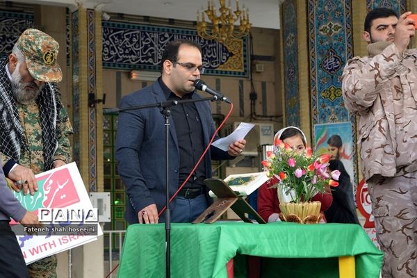 حضور مردم  فیروزکوه درراهپیمایی دفاع از ولایت فقیه و تکریم شهدای مقاومت