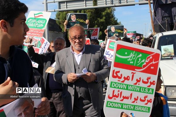 حماسه حضور مردم بوشهر در میثاق با ولایت  حمایت از سپاه و آرمان های انقلاب