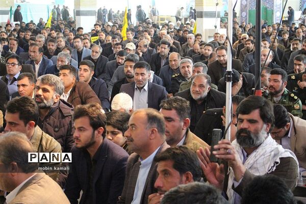 مراسم یادبود سپهبد شهید حاج قاسم سلیمانی در مصلی قدس زاهدان