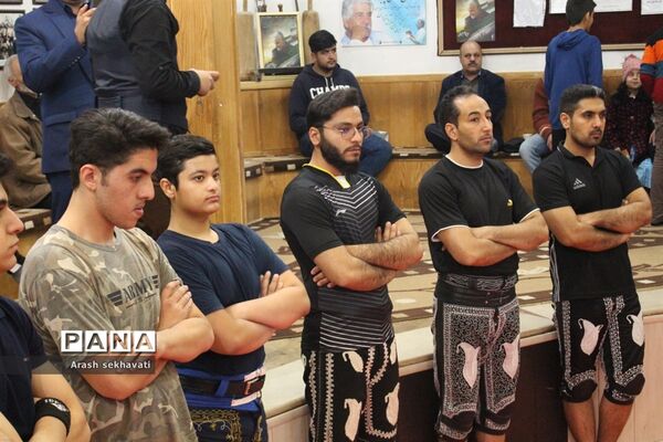 مراسم سالگرد پهلوان تختی در محل زورخانه مالک اشتر بیرجند