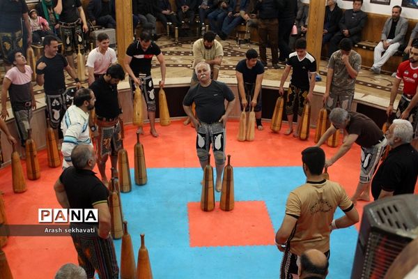 مراسم سالگرد پهلوان تختی در محل زورخانه مالک اشتر بیرجند