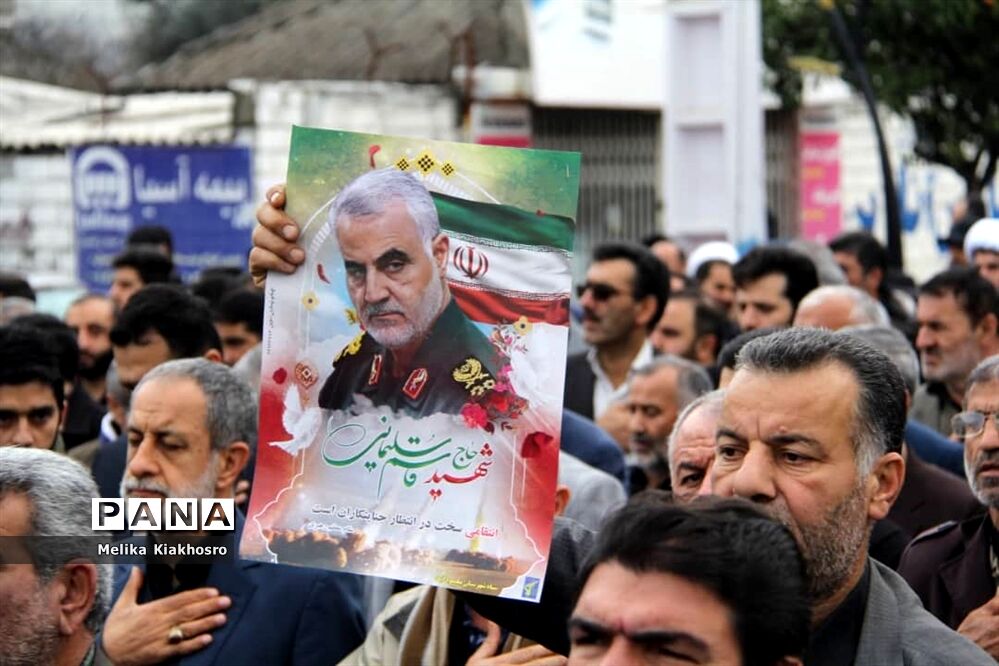 عزاداری هفتمین روز شهادت سردار سلیمانی در محمودآباد