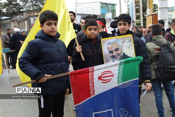 تجمع مردم گلوگاه به مناسبت بزرگداشت شهید سردار سلیمانی