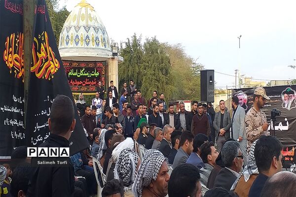 افتتاحیه نمایشگاه بیت الاحزان به‌مناسبت شهادت حضرت فاطمه(س)درشهرستان حمیدیه