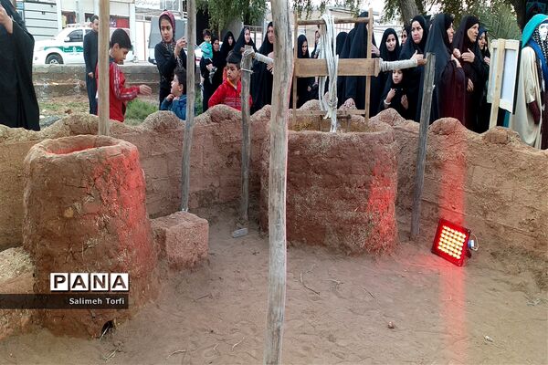 افتتاحیه نمایشگاه بیت الاحزان به‌مناسبت شهادت حضرت فاطمه(س)درشهرستان حمیدیه