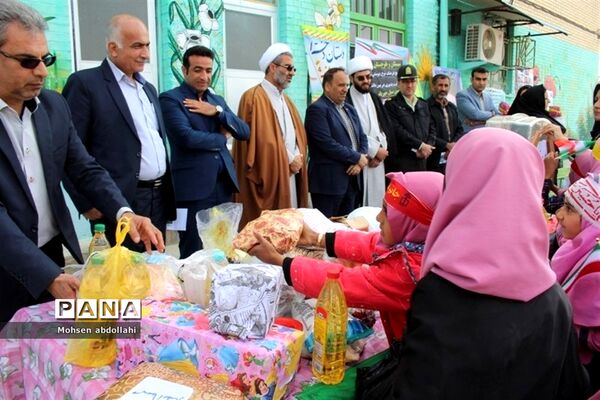 سیل مهربانی  در دبستان دخترانه شهید دانشگر سعدآباد