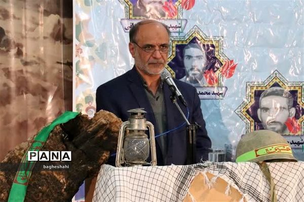 وداع با شهید گمنام دراداره‌کل آموزش و پرورش استان یزد