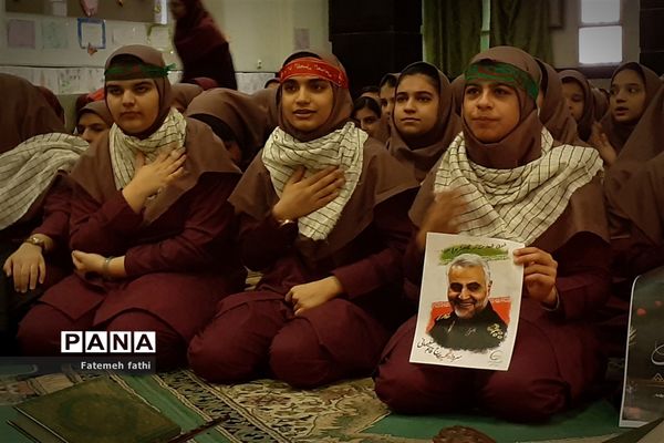 مراسم سوگواری ایام فاطمیه در مدارس چهاردانگه