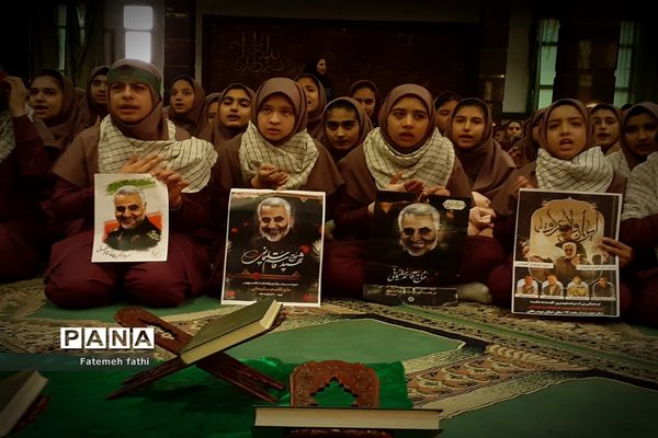 مراسم سوگواری ایام فاطمیه در مدارس چهاردانگه
