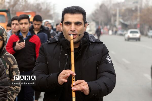 دسته عزاداری هیات رهروان شهدا به مناسبت ایام فاطمیه