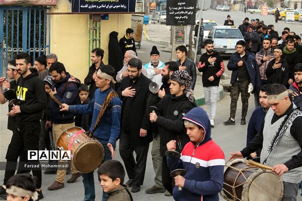 دسته عزاداری هیات رهروان شهدا به مناسبت ایام فاطمیه