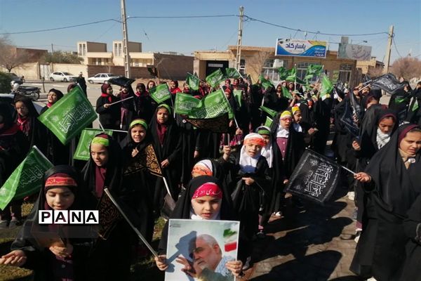 تجمع عزاداران نوگلان فاطمی دربهاباد