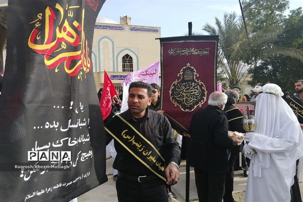 تشییع نمادین پیکرمطهر حضرت فاطمه (س) در شهرستان کازرون