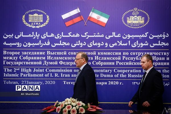 دیدار علی لاریجانی با رئیس دومای روسیه