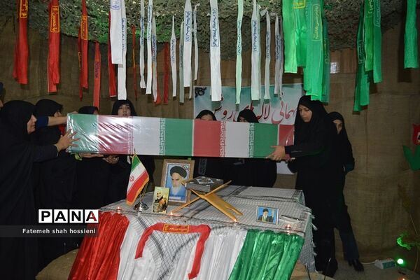 تشیع پیکر شهید گمنام در مراسم میهمانی لاله های روشن  فیروزکوه